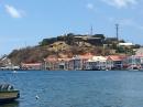St. George waterfront and fort: Fort George rises above the waterfront.  Originally it was Fort Royale when the island was French, but Grenada was ceded to the British in the Treaty of Paris of 1763.